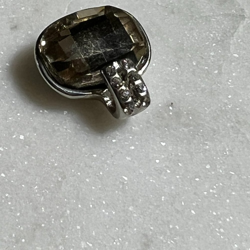 Silver Crystal Pendant Rhinestone - Picture 7 of 7